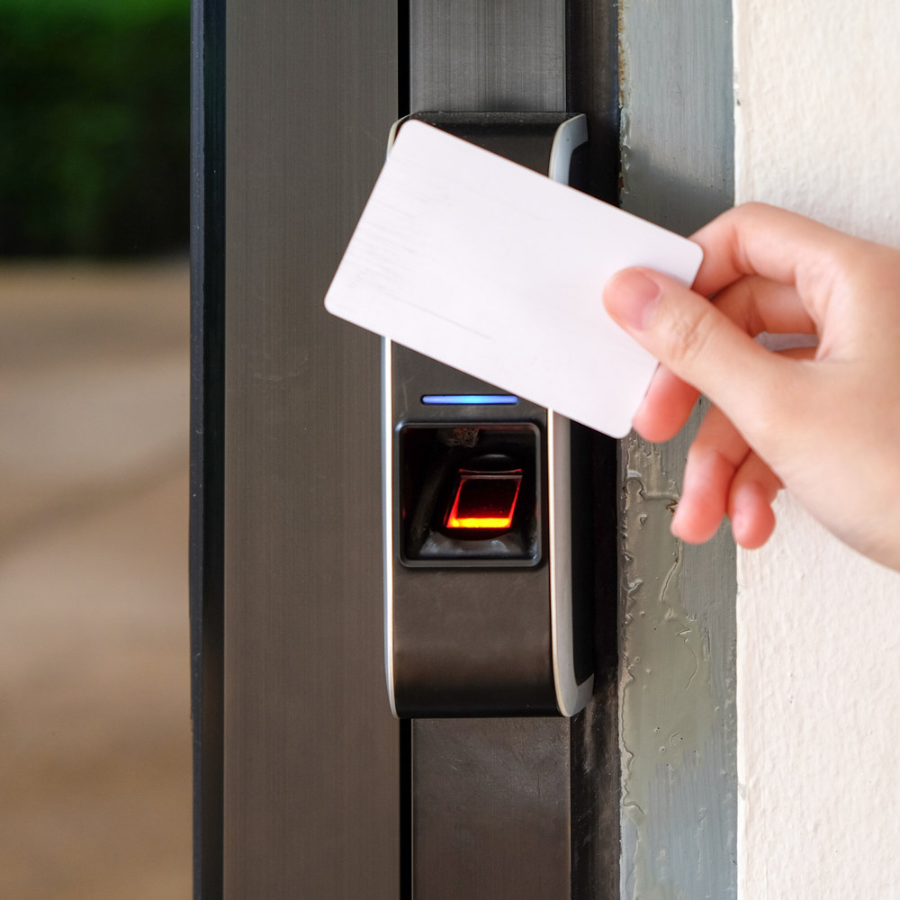 Keycard,And,Digital,Door,Lock,,electronic,Reader,With,Fingerprint,Scanner