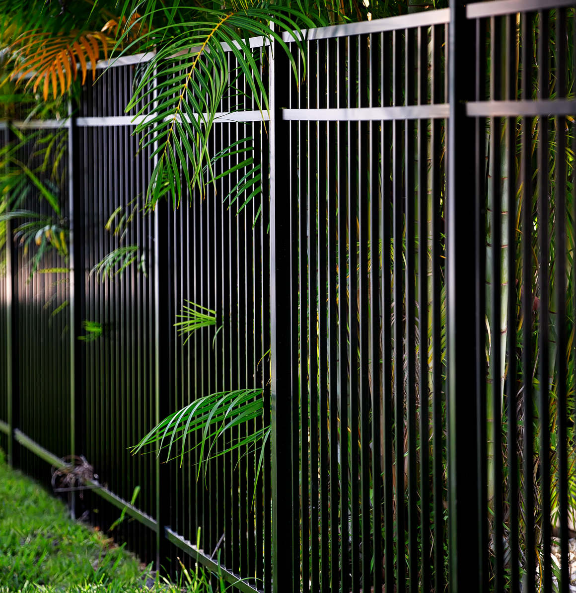 Black,Aluminum,Fence